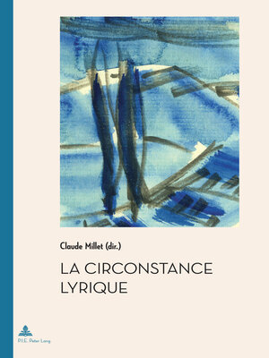 cover image of La circonstance lyrique